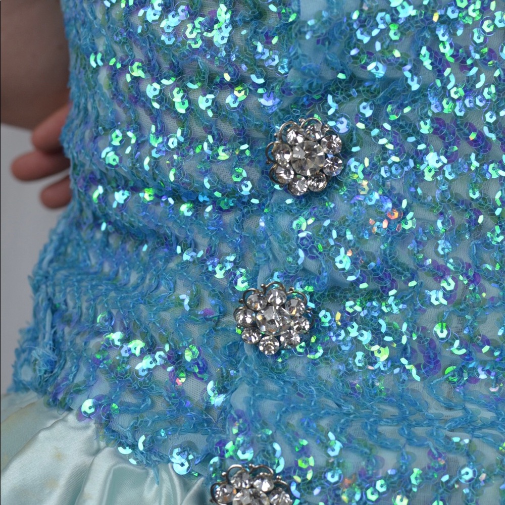 Vintage OOAK Mermaid Costume Sequin Cocktail Dress - Picture 4 of 10